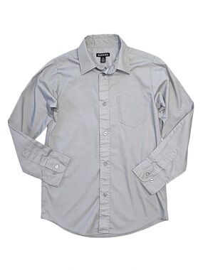 GEORGE Boy's Grey Long Sleeve Dress Shirt Size Large 10/12